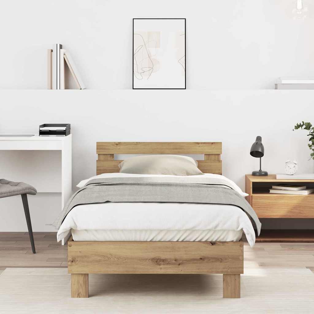 Sängram Artisan Ek 203 x 95 x 70 cm Konstruerat trä