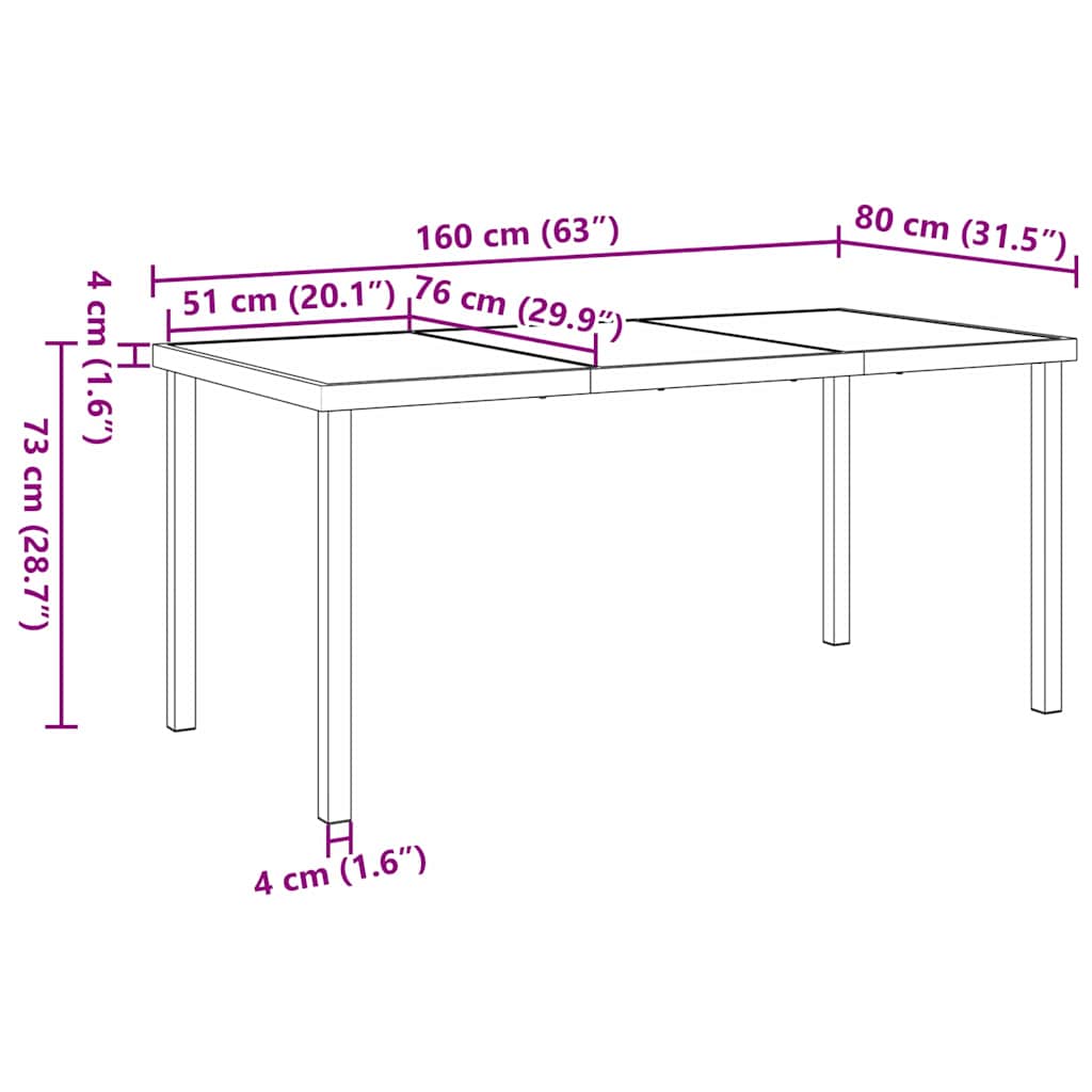 Trädgårdsmöbelset med kudde 7 pcs Svart konstrotting
