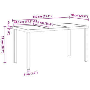 Trädgårdsmöbelset med kudde 5 pcs Svart konstrotting