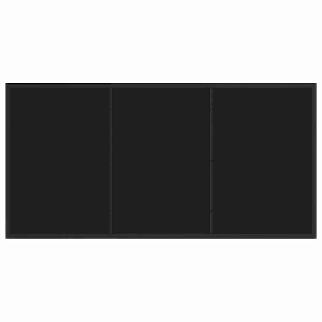 Trädgårdsmöbelset 5 pcs Svart konstrotting