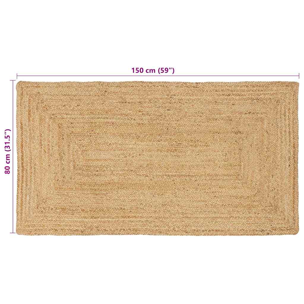 Områdesmatta Beige 80 x 150 cm Jute