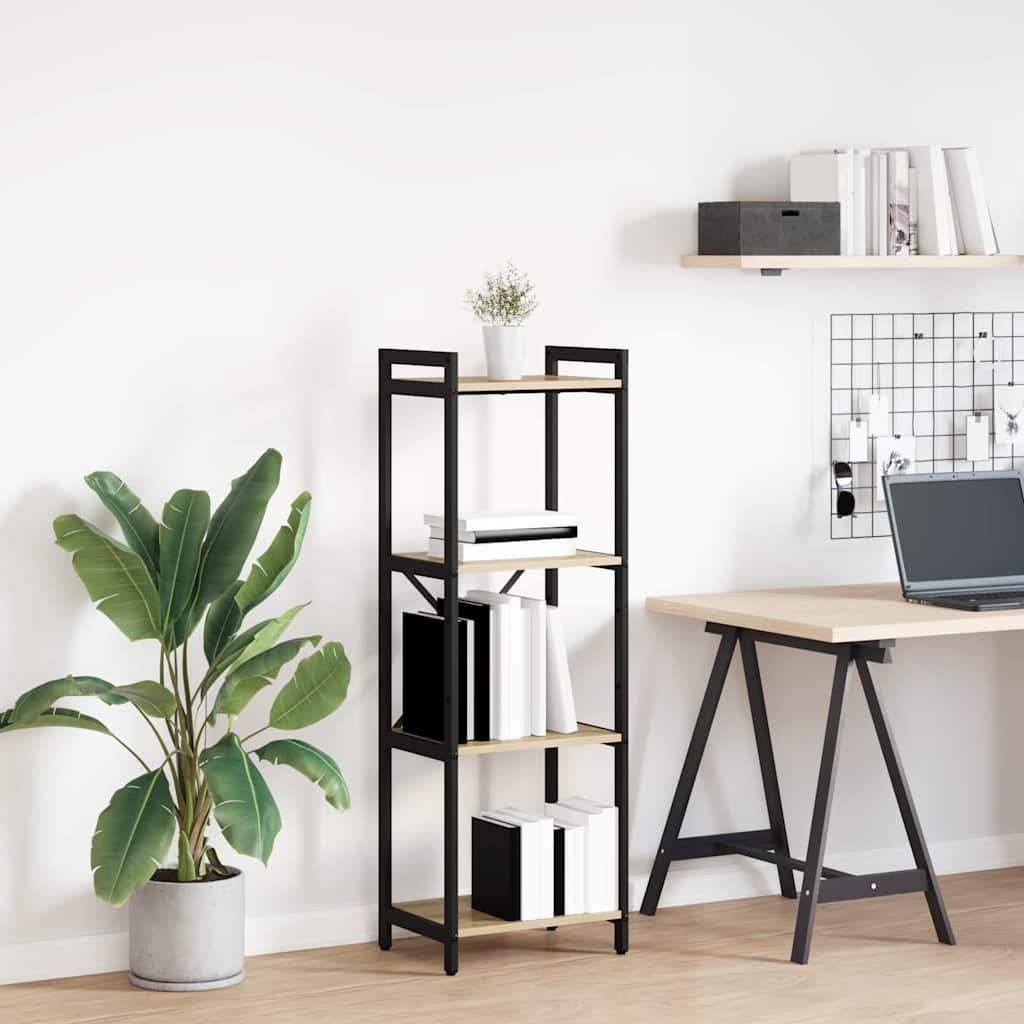 Hyllsystem 40 x 30 x 119 cm Konstruerat trä Sonoma-ek