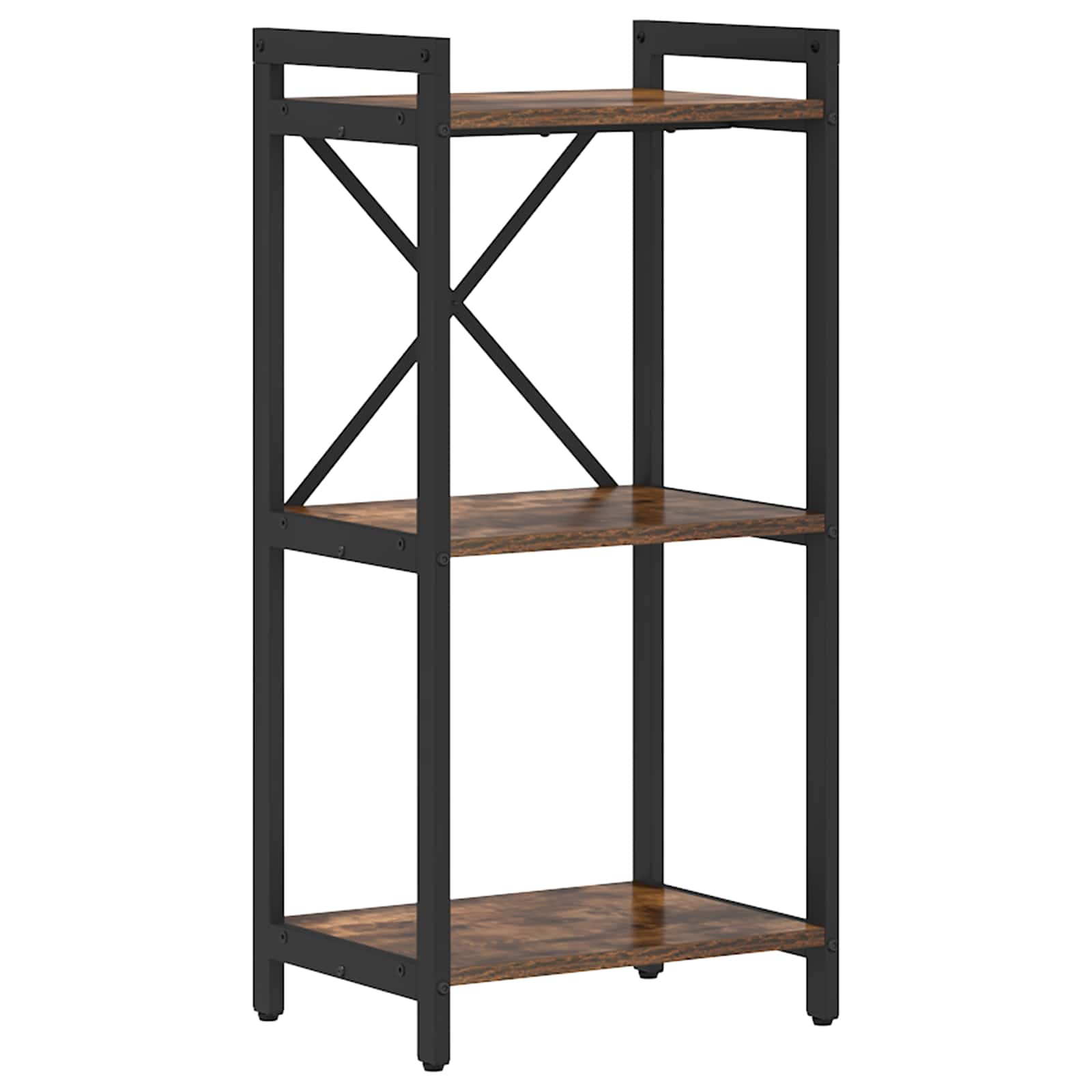Hyllsystem 40 x 30 x 85 cm Konstruerat trä Rökt ek