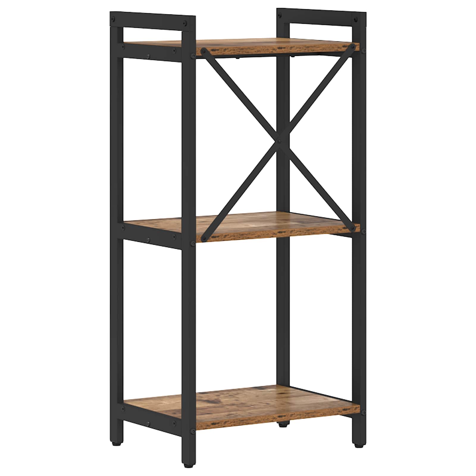 Hyllsystem 40 x 30 x 85 cm Konstruerat trä Gammalt trä