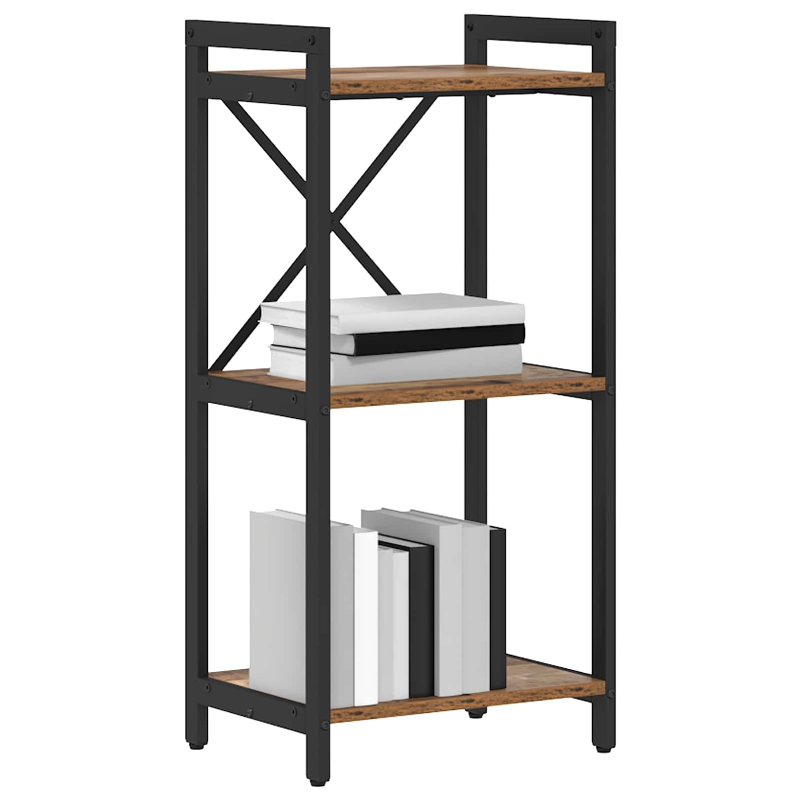 Hyllsystem 40 x 30 x 85 cm Konstruerat trä Gammalt trä