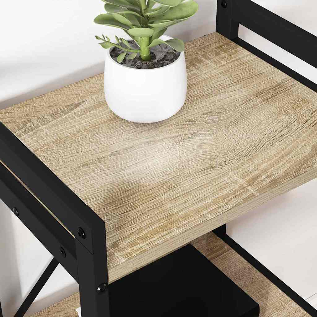 Bokhylla Sonoma ek 40 x 30 x 48.5 cm Konstruerat trä