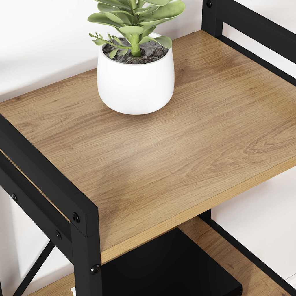 Bokhylla artisan ek 40 x 30 x 48.5 cm Konstruerat trä