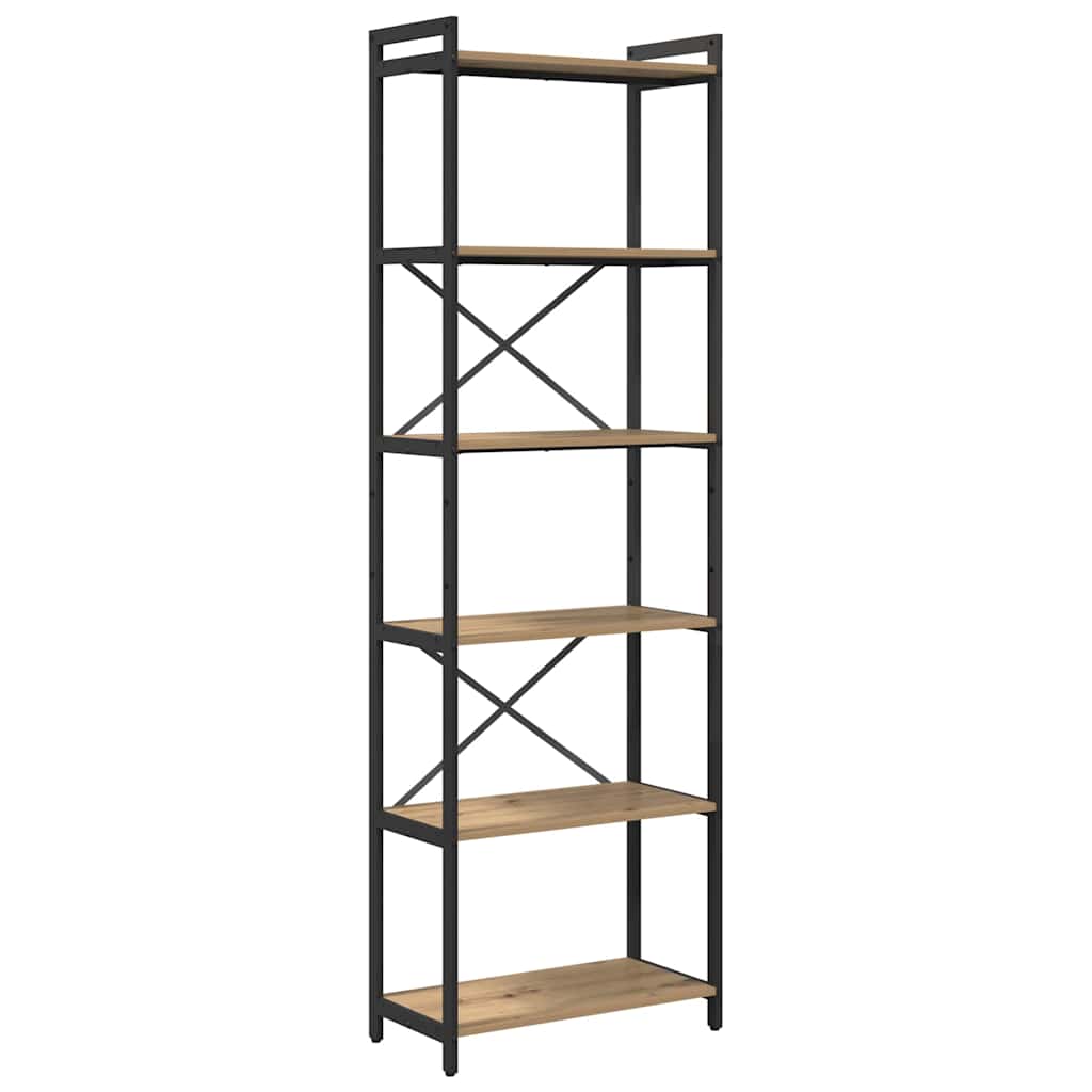 Hyllsystem 60 x 30 x 189,5 cm Konstruerat trä Artisan Ek