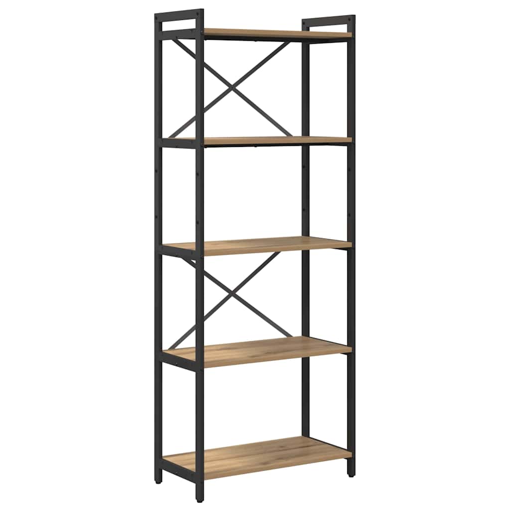Hyllsystem 60 x 30 x 155 cm Konstruerat trä Artisan Ek
