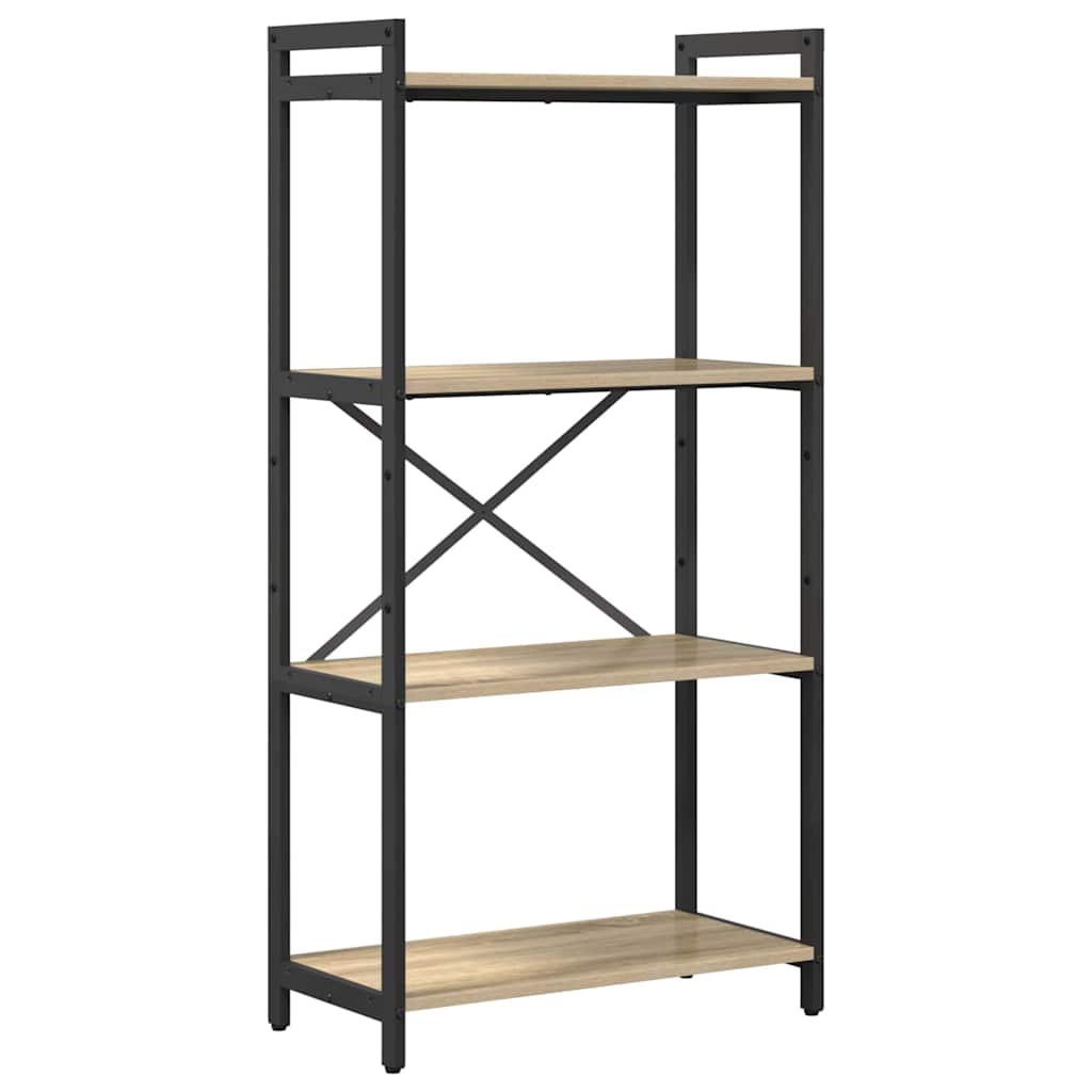 Hyllsystem 60 x 30 x 120 cm Konstruerat trä Sonoma-ek
