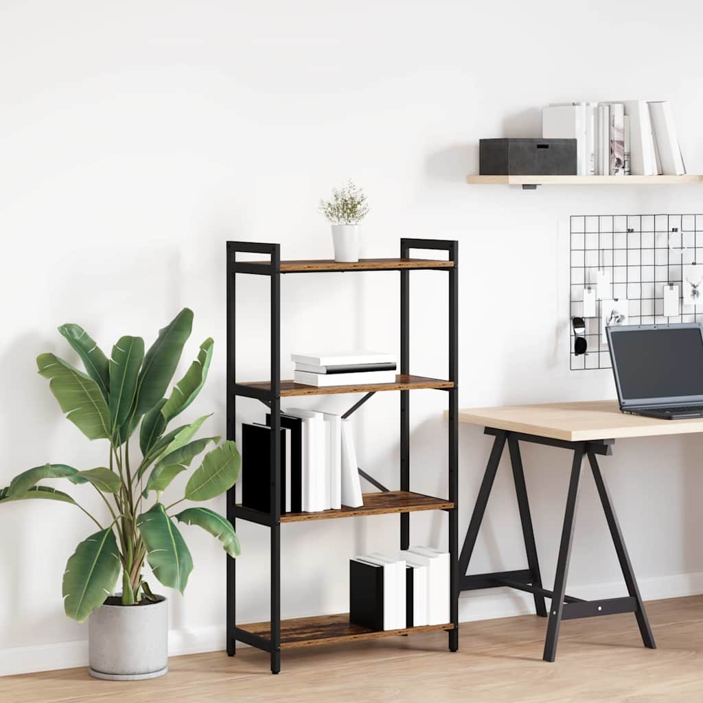 Hyllsystem 60 x 30 x 120 cm Konstruerat trä Gammalt trä