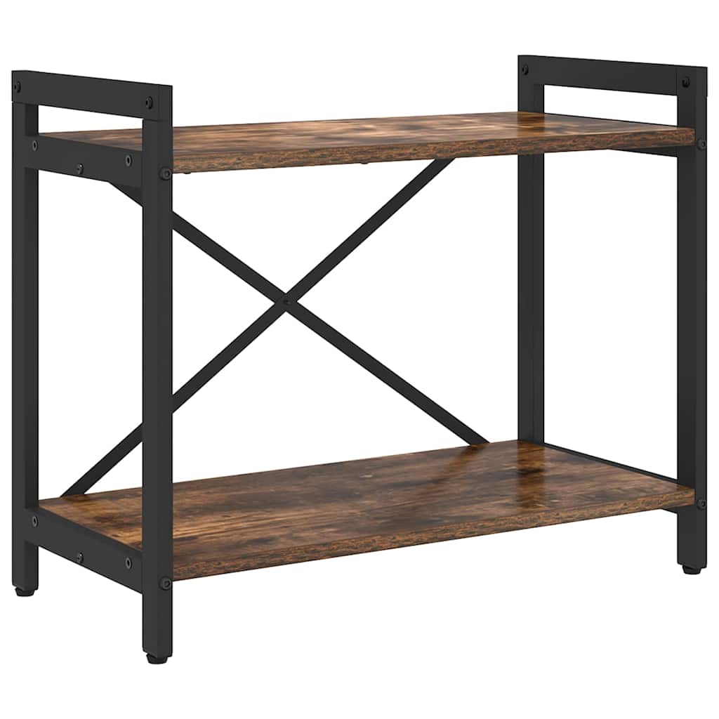 Hyllsystem 60 x 30 x 50 cm Konstruerat trä Rökt ek