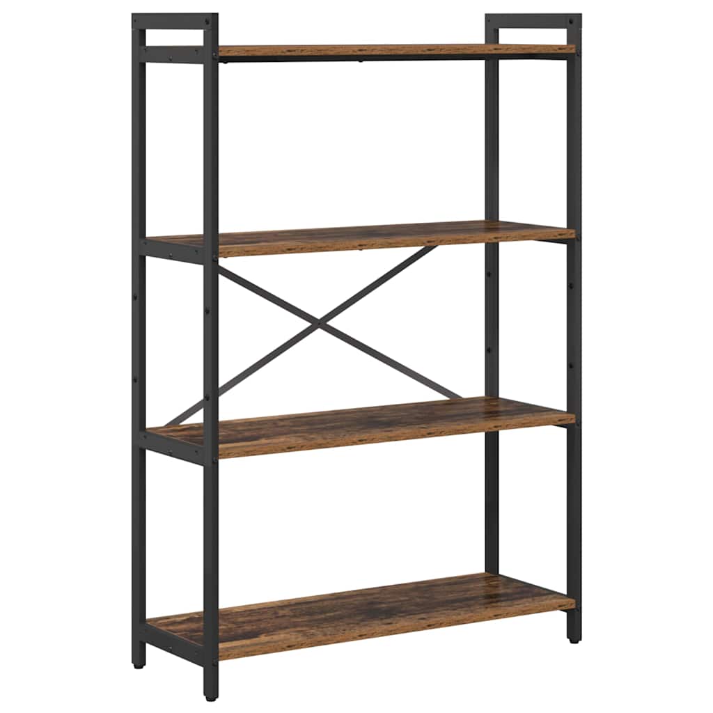 Hyllsystem 80 x 30 x 120 cm Konstruerat trä Gammalt trä