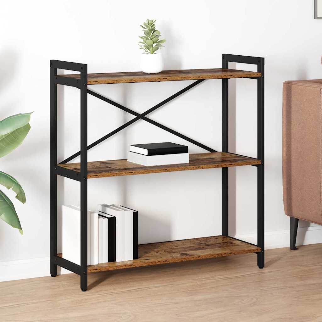 Hyllsystem 80 x 30 x 85 cm Konstruerat trä Gammalt trä