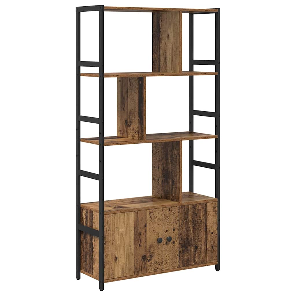 Hyllsystem 80 x 30 x 155,5 cm Konstruerat trä Gammalt trä
