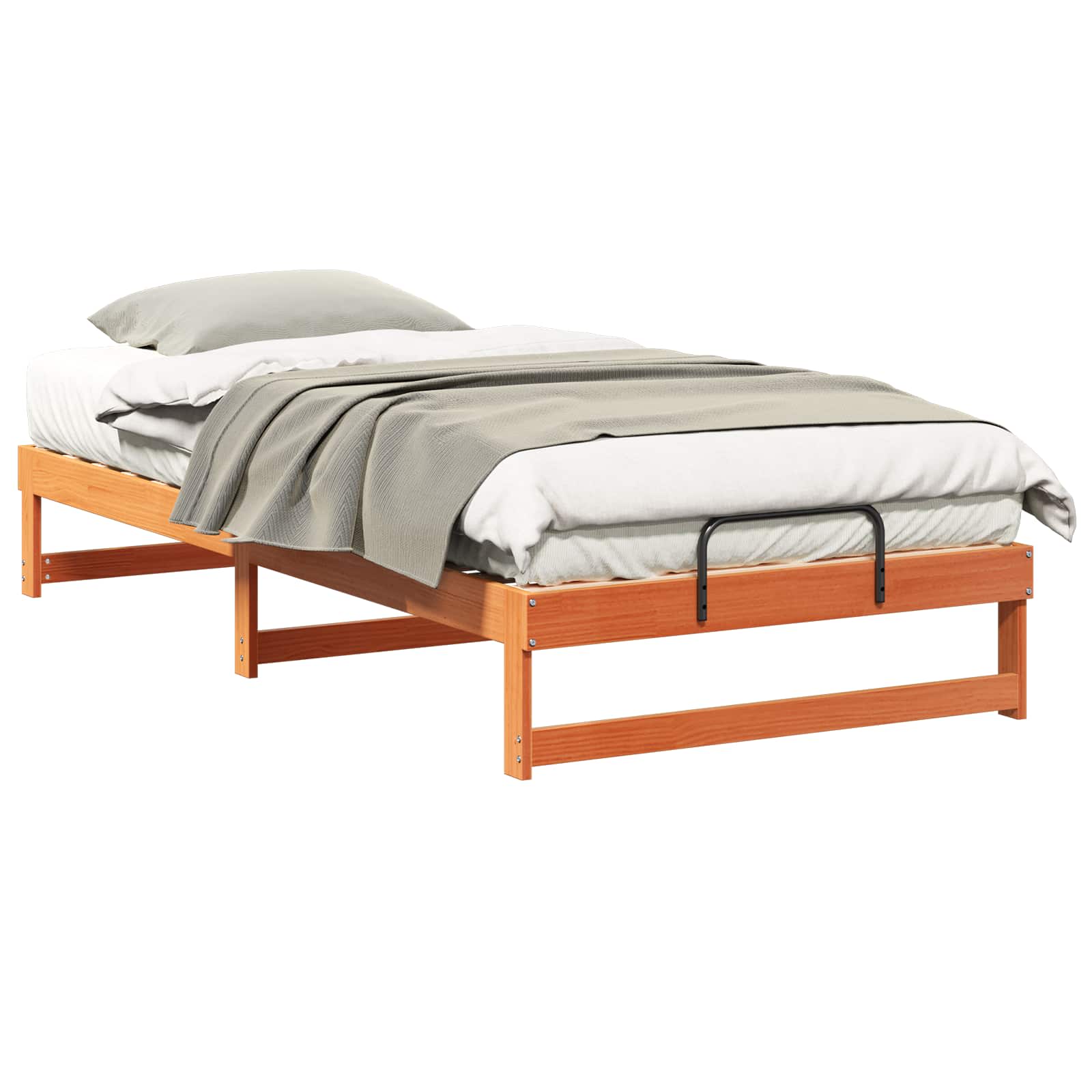 Sängram Brun 100 x 210 cm Massiv furu