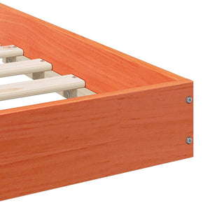 Sängram Vaxbrun 120 x 190 cm Massiv furu