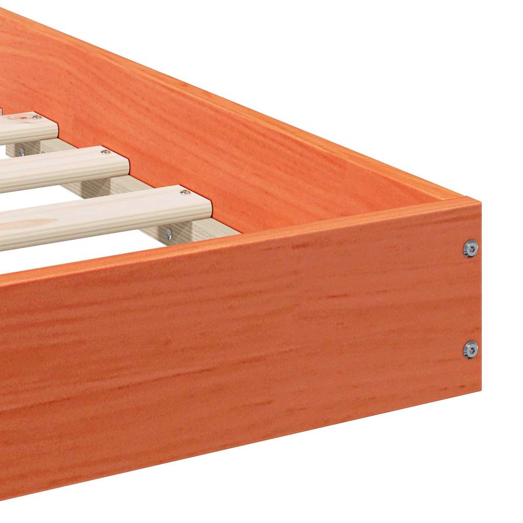 Sängram Vaxbrun 90 x 200 cm Massiv furu