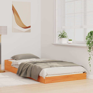 Sängram Vaxbrun 90 x 210 cm Massiv furu