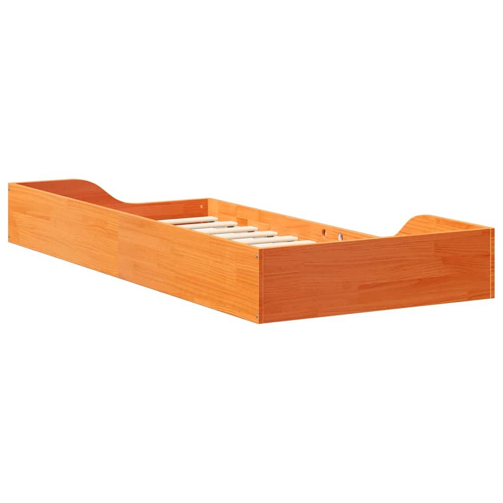 Sängram Vaxbrun 100 x 200 cm Massiv furu