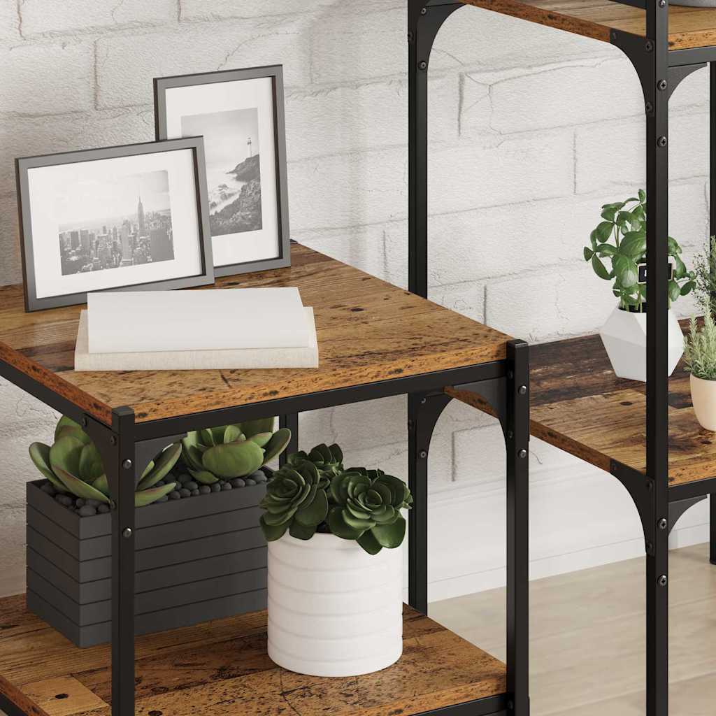 Bokhylla Bräda 4 pcs Brun 40 x 40 x 1.5 cm Konstruerat trä