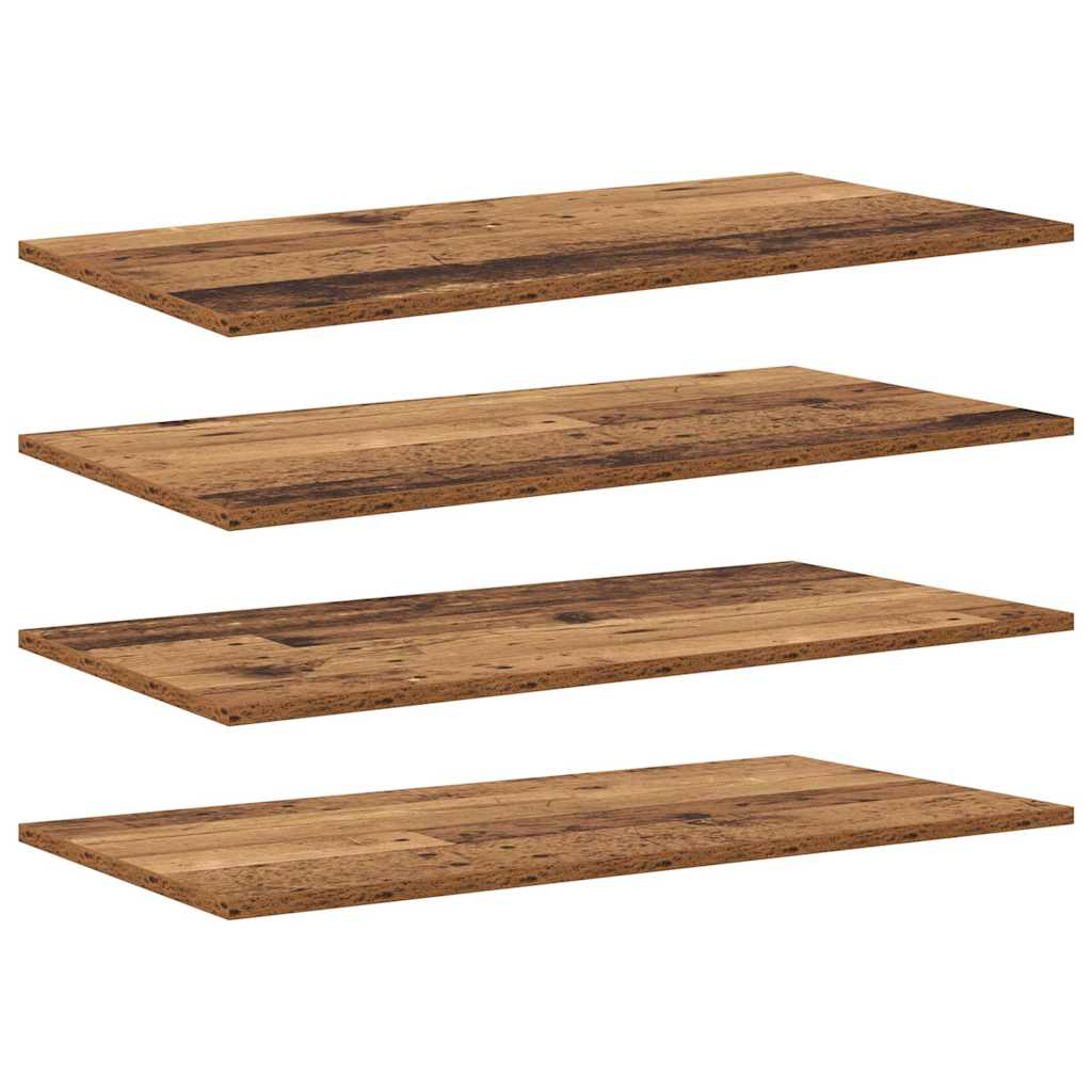Bokhylla Bräda 3 nivåer 4 st 80 x 40 x 1,5 cm Konstruerat trä
