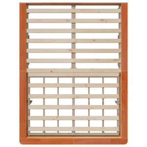 Sängram Vaxbrun 140 x 190 cm Massiv furu