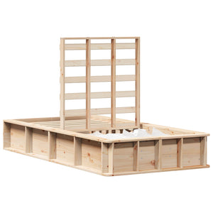 Sängram Brun 90 x 200 cm Massiv furu