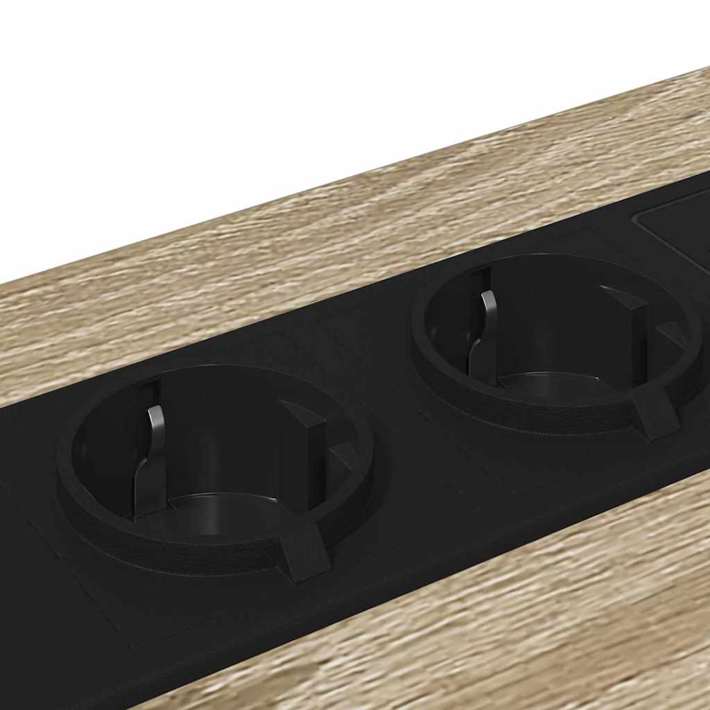 Nattduksbord 2 pcs Sonoma-ek 42 x 41 x 56 cm Konstruerat trä