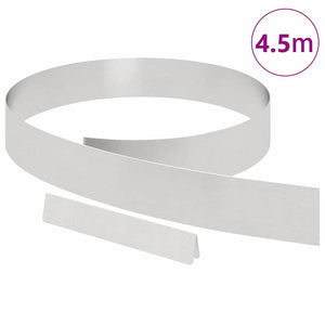 Kant för gräsmatta Silver 450 x 0.05 x 15 cm Rostfritt stål