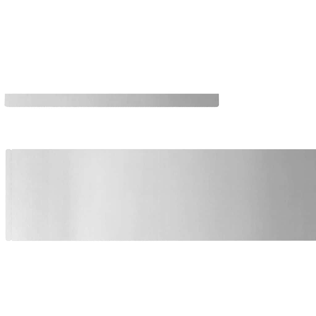 Kant för gräsmatta Silver 450 x 0.05 x 15 cm Galvaniserat Stål