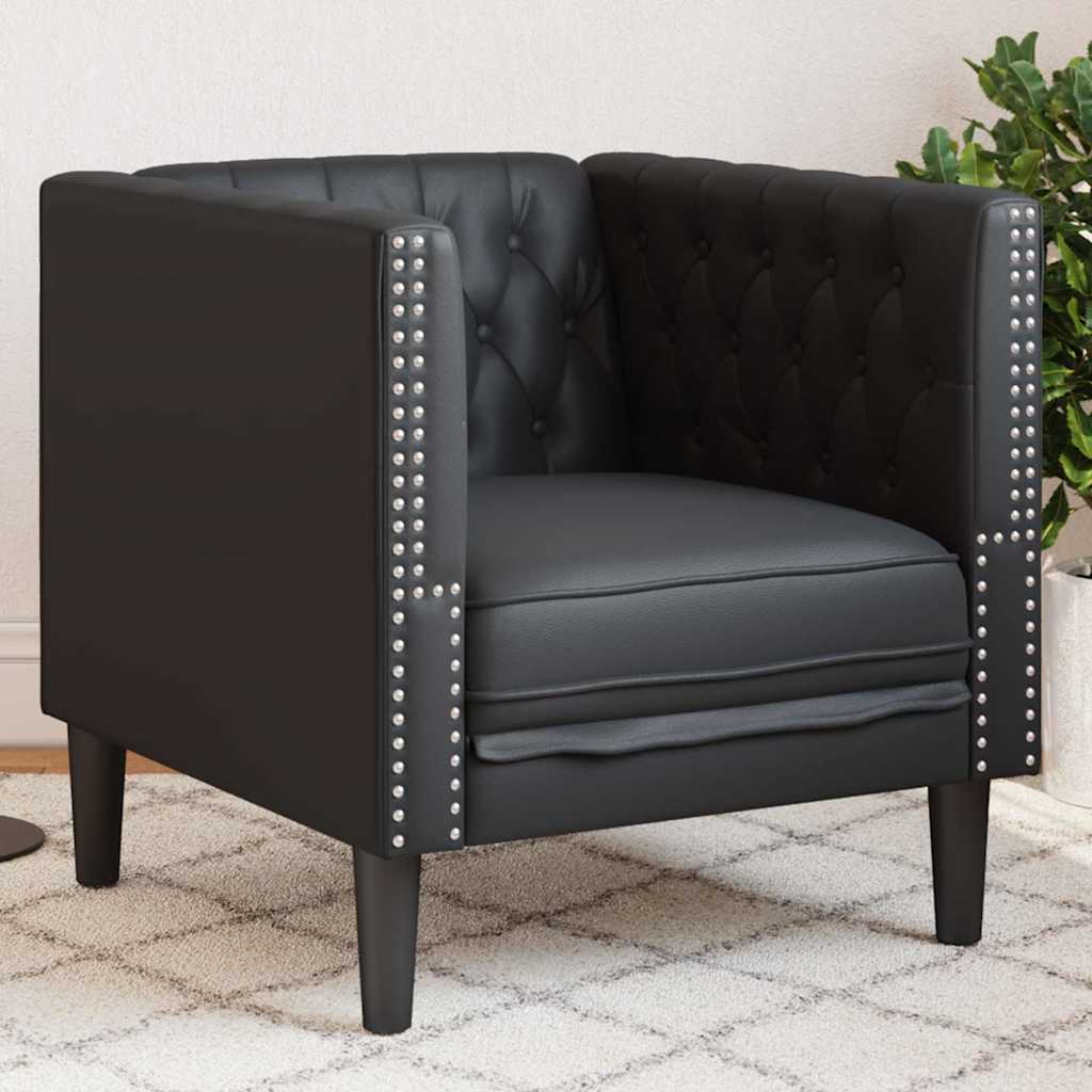 Soffa Svart 74,5 x 71 x 70,5 cm PVC