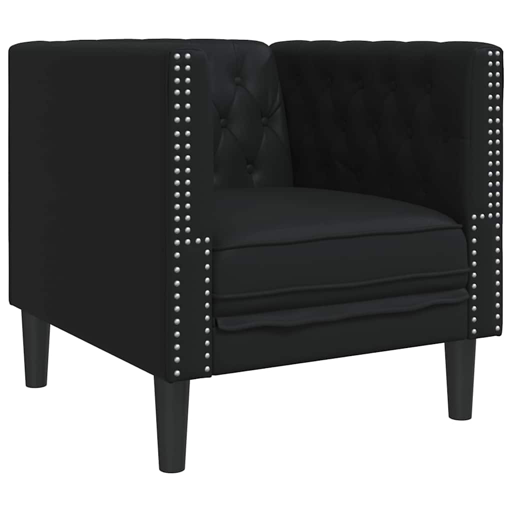 Soffa Svart 74,5 x 71 x 70,5 cm PVC