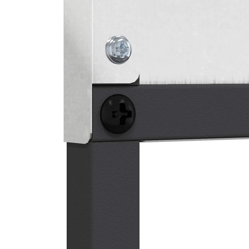 Trädgårds integritetsskärm Silver 32 x 140 cm Rostfritt stål