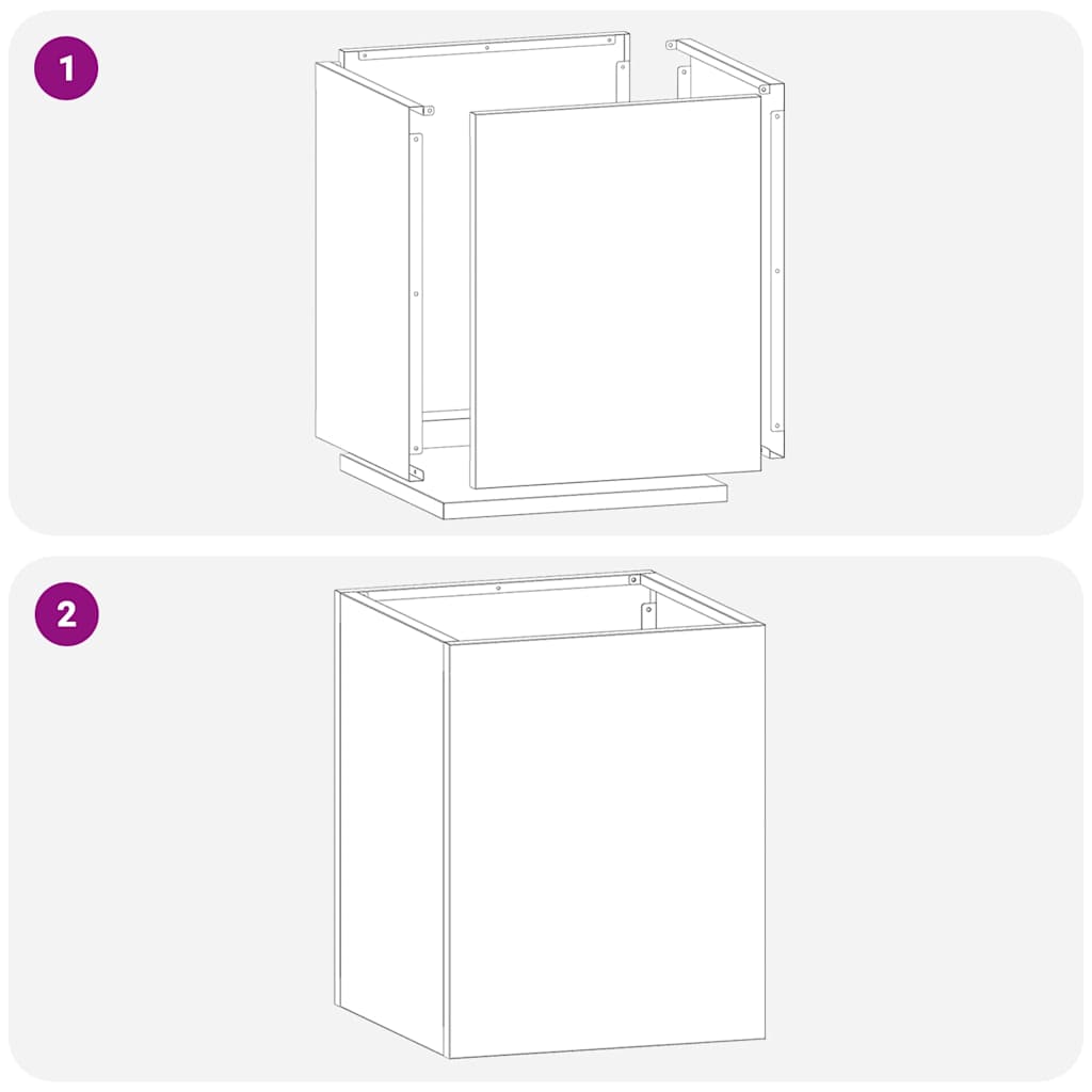 Trädgårdsplanterare Rostfritt stål 32 x 32 x 40 cm