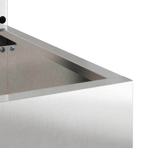 Trädgårds integritetsskärm Silver 50 x 140 cm Rostfritt stål