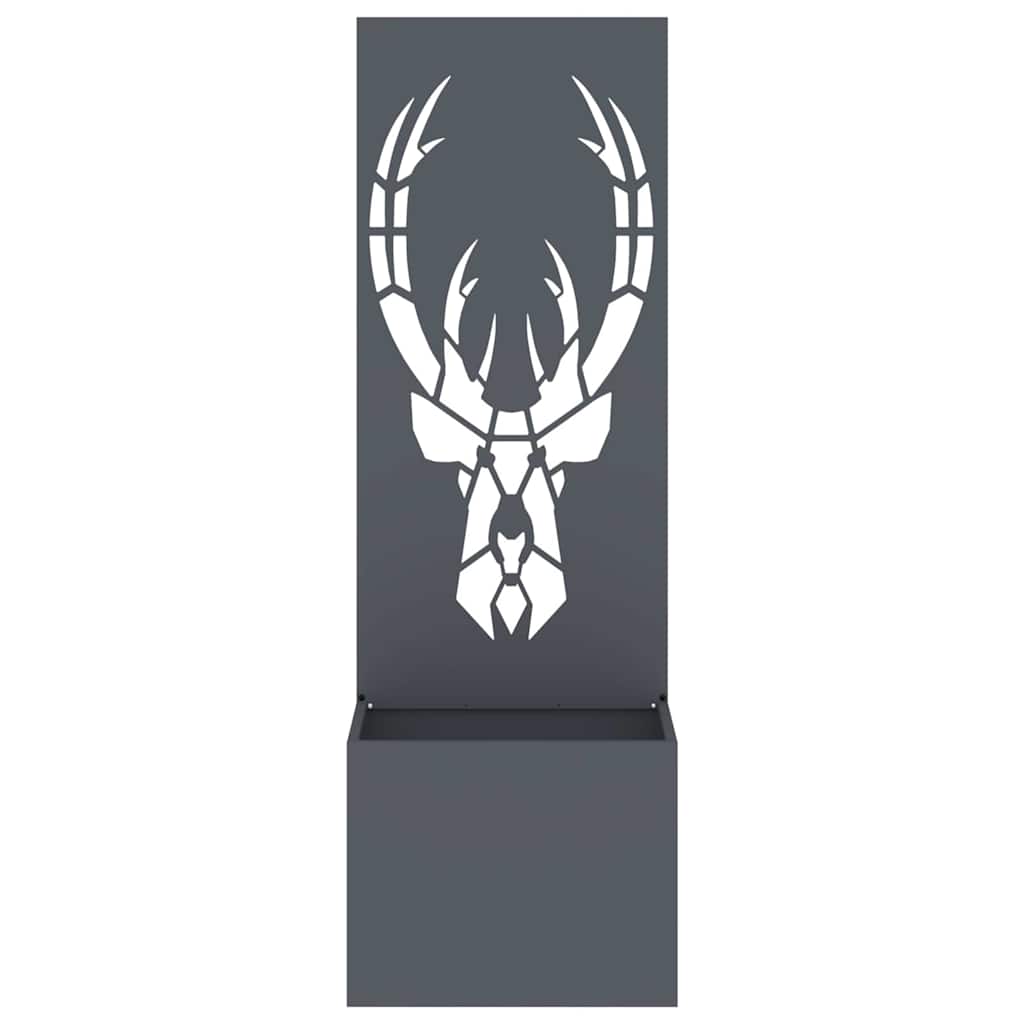 Trädgårds integritetsskärm Antracit 50 x 140 cm Kallvalsat stål