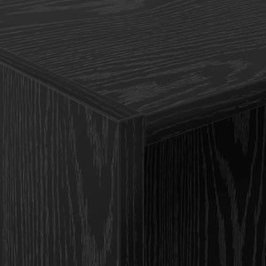 Garderob med hylla med lagring Svart Ek 41 x 48 x 102 cm