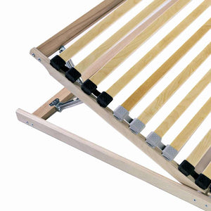 Ribbad sängbotten Brun 90 x 190 cm Massivt bokträ