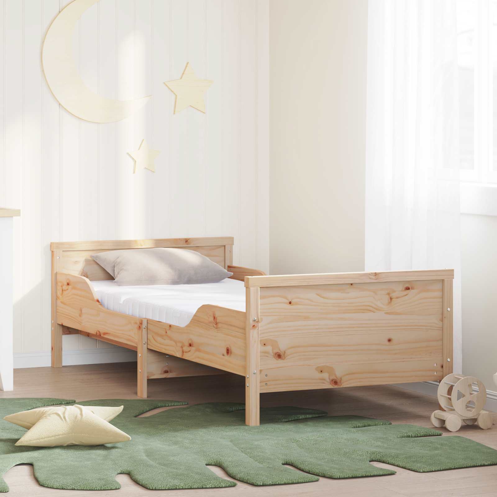 Utvecklingsbar Skummadrass 80 x 200 cm Vit