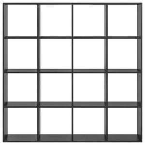 Bokskåp Svart Ek 137,5 x 29 x 137,5 cm Konstruerat trä