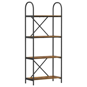 Hyllsystem Rökt ek 60 x 30 x 146 cm Konstruerat trä