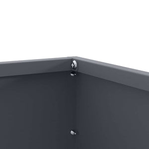 Kant för gräsmatta 6 pcs Antracit 60 x 60 x 13 cm Stål