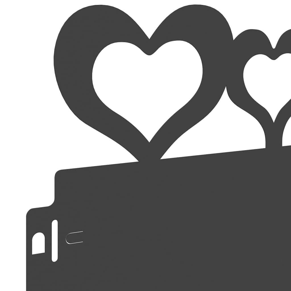 Gräskanter 10 pcs Svart 103 x 0,05 x 22 cm Stål