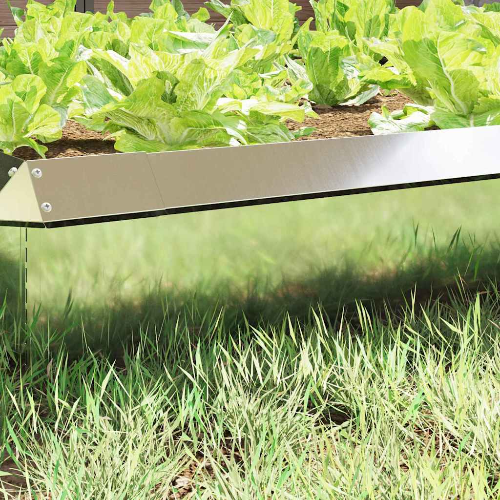 Snigelfence 4 pcs Silver 50 x 3,5 x 25 cm Galvaniserat Stål