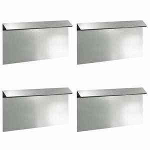 Snigelfence 4 pcs Silver 50 x 3,5 x 25 cm Galvaniserat Stål