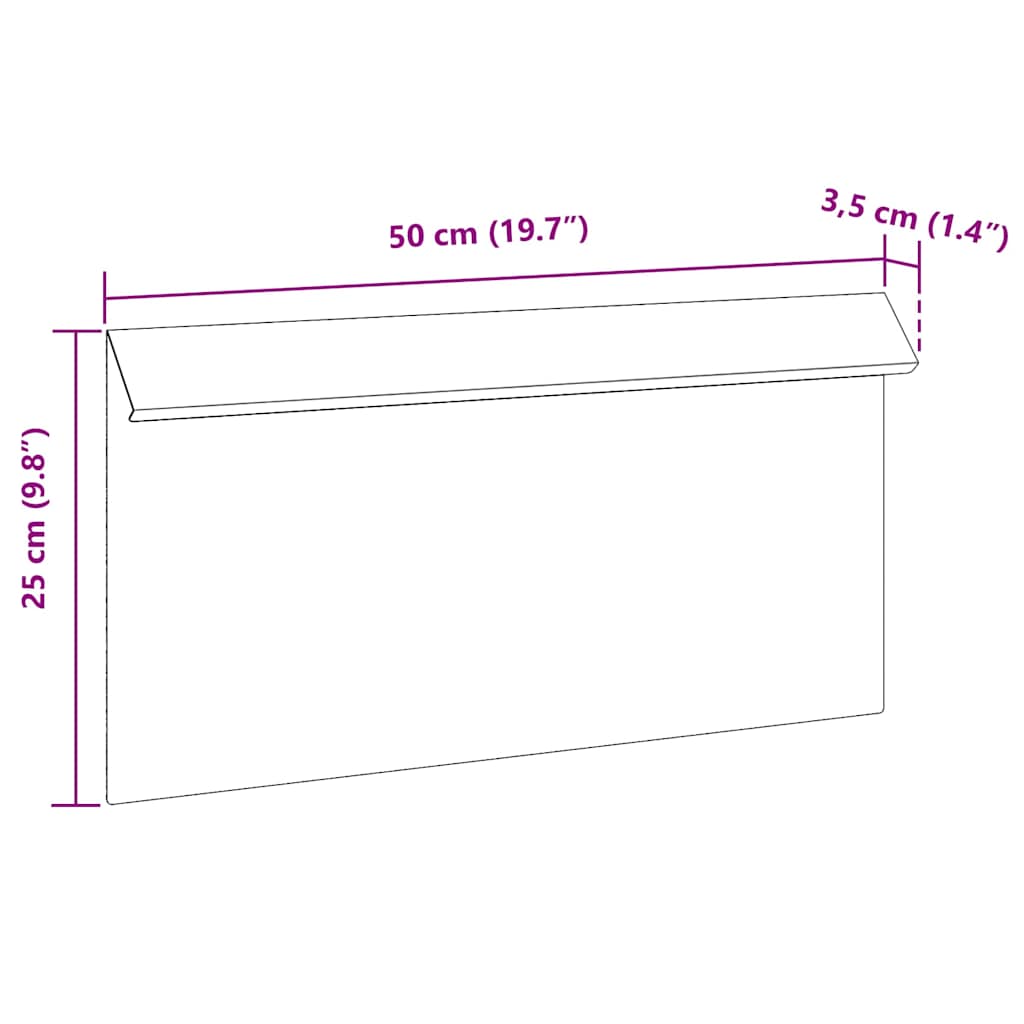 Snigelfence 4 pcs Silver 50 x 3,5 x 25 cm Galvaniserat Stål