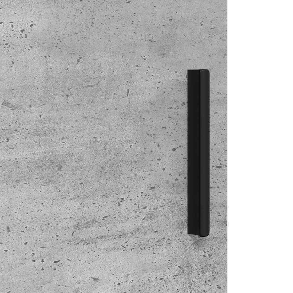 Badrumsmöbelset Väggmonterad 3 pcs Betonggrå Konstruerat trä