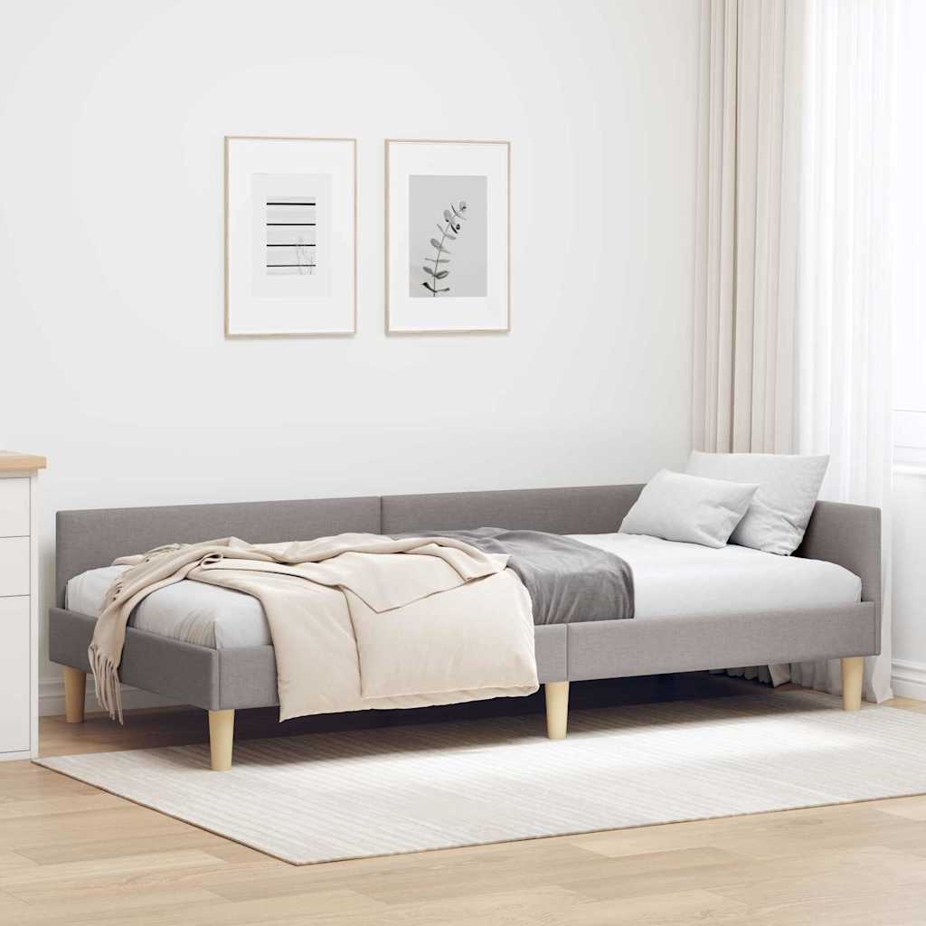 Hörn Sängram Taupe 100 x 200 cm tyg