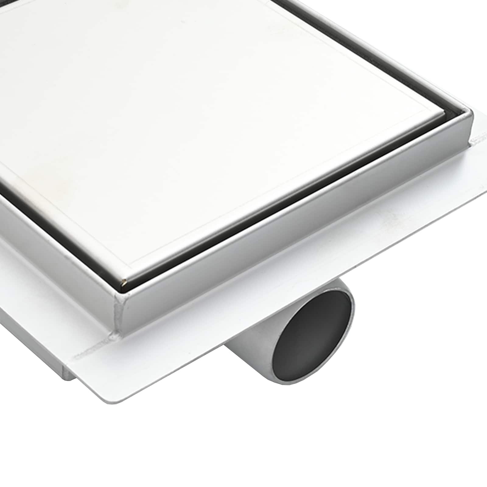 2 i 1 duschavlopp Silver 15 x 15 cm Rostfritt Stål 304